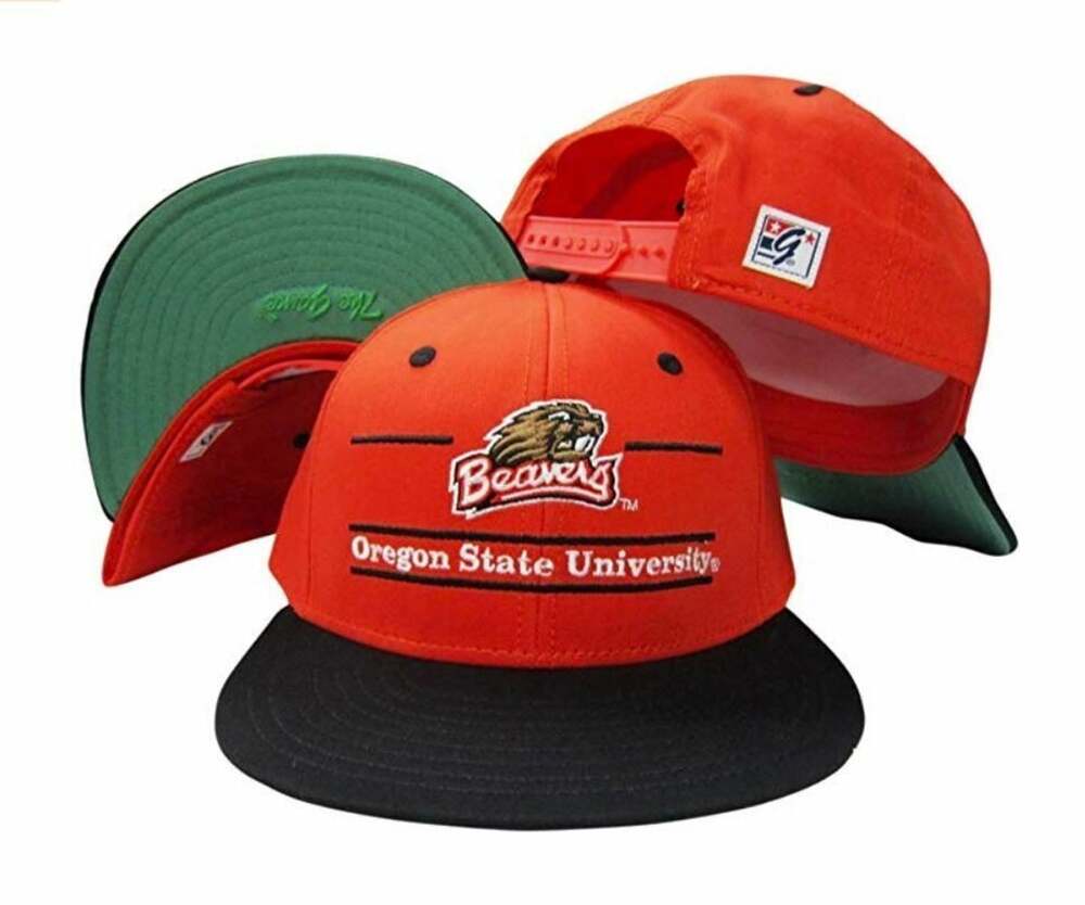 The Game Vintage Classic Split Bar Oregon State Beavers Snapback Hat / Cap